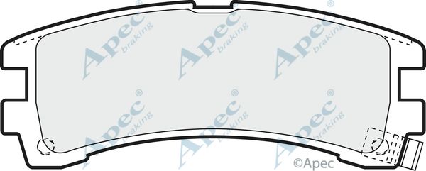 APEC BRAKING Комплект тормозных колодок, дисковый тормоз PAD1210